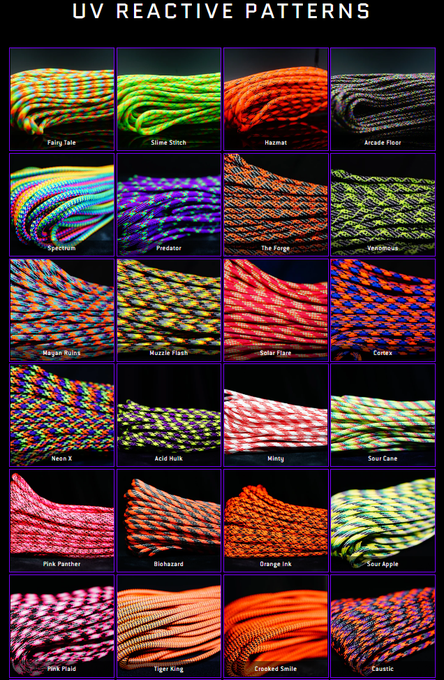 Tether Patterns Custom Nano Coiled Tethers Ver. 2.0 – Tuff Tethers, LLC.